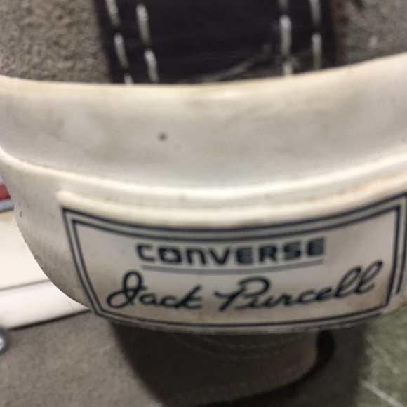 CONVERSE JACK PURCELL LEATHER SNEAKERS SIZE 7.5/9 - Picture 7 of 7